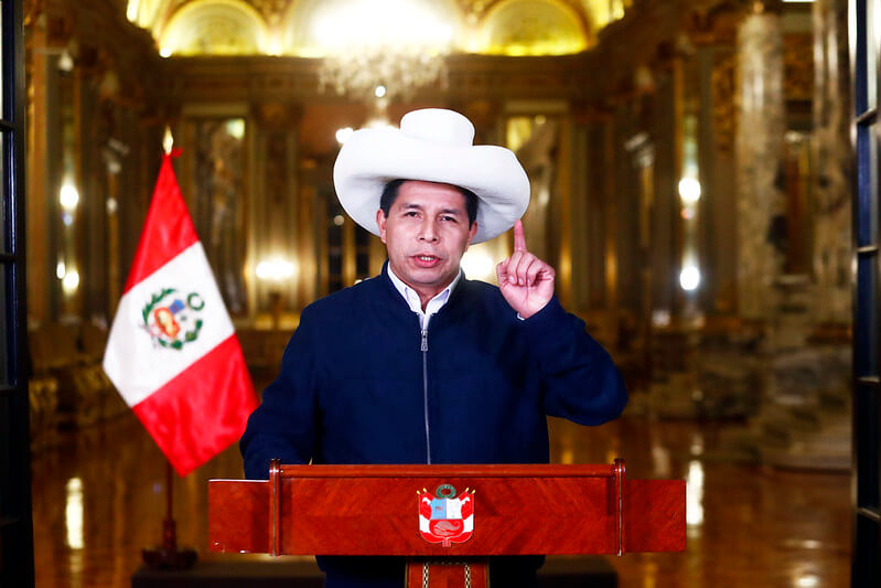 El presidente de la República, Pedro Castillo, brindó Mensaje a la Nación.